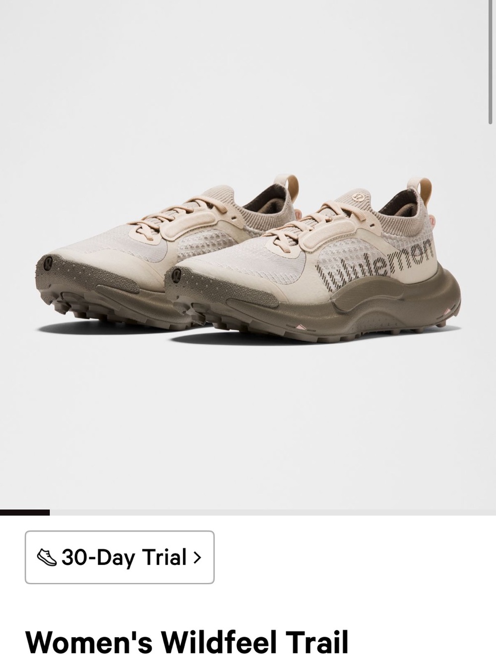 lululemon athletica Women's Trail Sneakers — Beige/Taupe